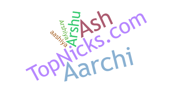 Nicknames for Arshiya