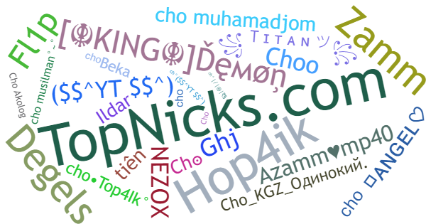 Nicknames for Cho