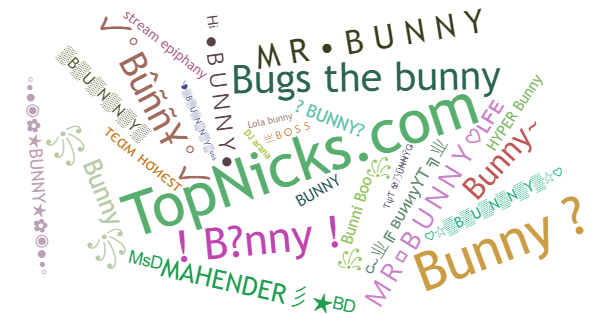 Nicknames for Bunny