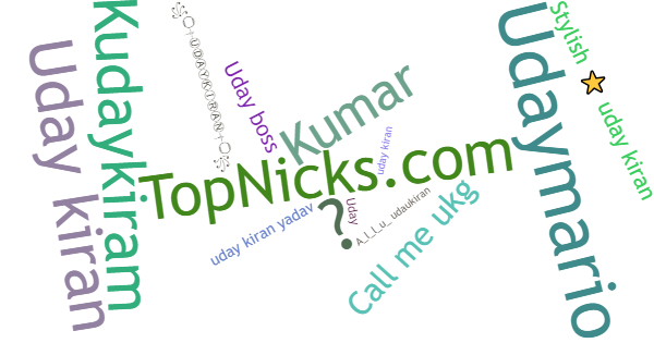 Nicknames for Udaykiran