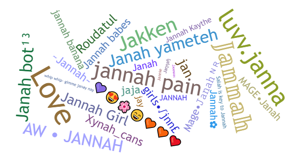 Nicknames for Jannah