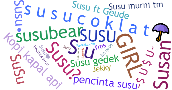 Nicknames for Susu