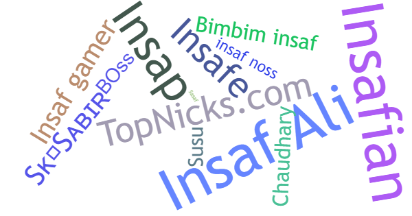 Nicknames for Insaf