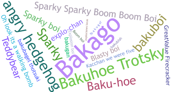 Nicknames for Bakugo