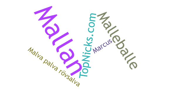 Nicknames for Malva