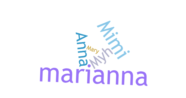 Nicknames for Marianna