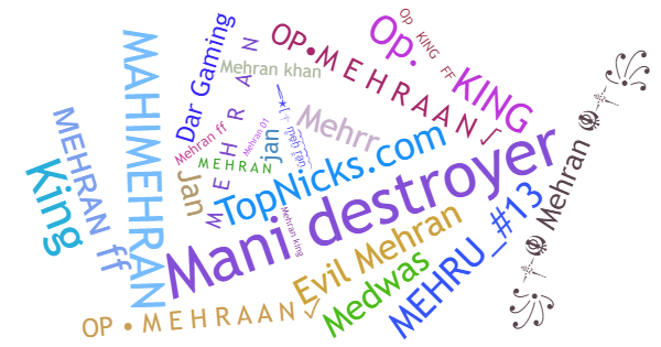 Nicknames for Mehran