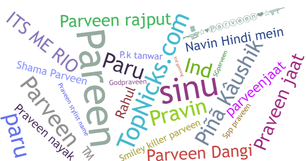 Nicknames for Parveen