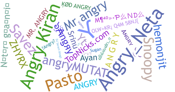 Nicknames for Angry