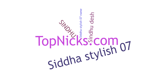 Nicknames for Sindhu