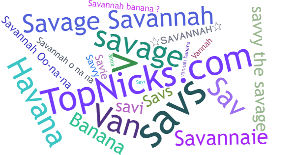 Nicknames for Savannah