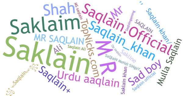 Nicknames for Saqlain