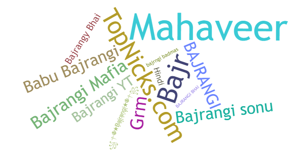 Nicknames for Bajrangi