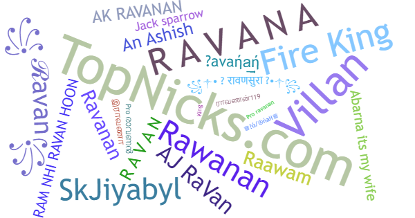 Nicknames for Ravanan