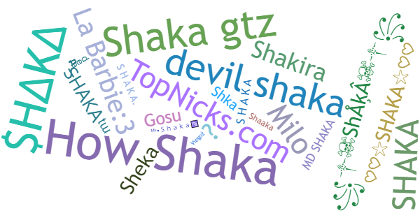 Nicknames for Shaka