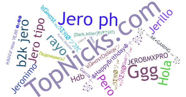 Nicknames for Jero