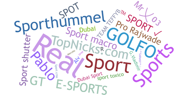 Nicknames for Sport