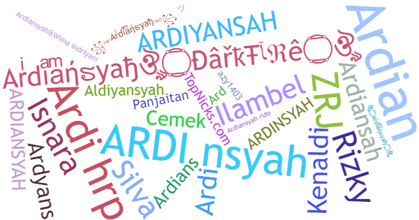 Nicknames for Ardiansyah