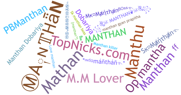 Nicknames for Manthan