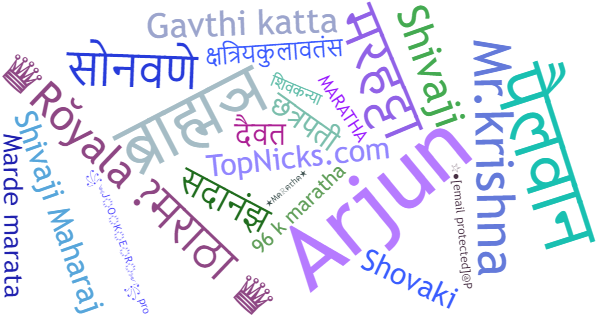 Nicknames for Maratha