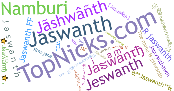 Nicknames for Jaswanth