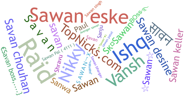 Nicknames for Sawan