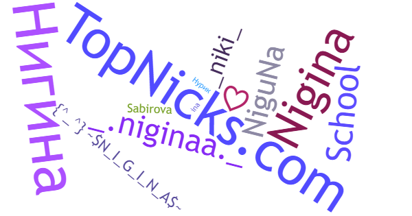 Nicknames for Nigina