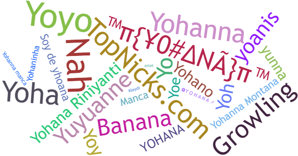 Nicknames for Yohana