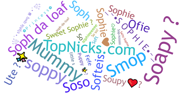 Nicknames for Sophie