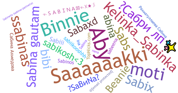 Nicknames for Sabina