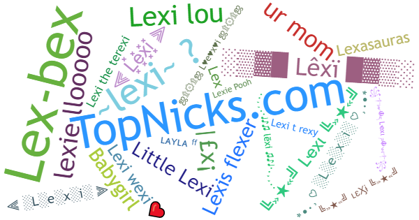 Nicknames for Lexi