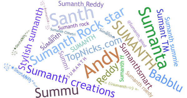 Nicknames for Sumanth