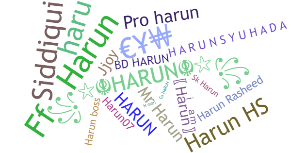 Nicknames for Harun