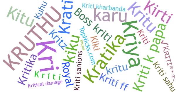 Nicknames for Kriti