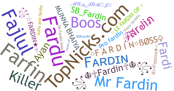 Nicknames for Fardin