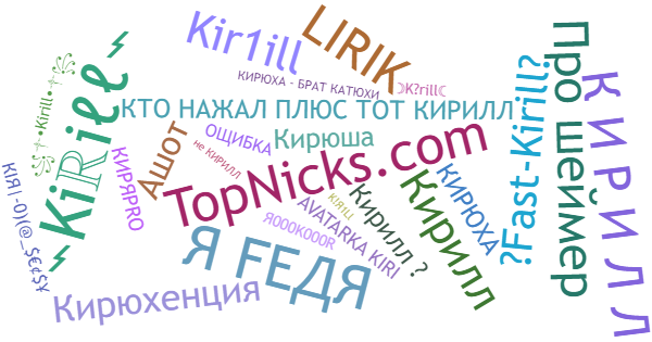 Nicknames for Кирилл