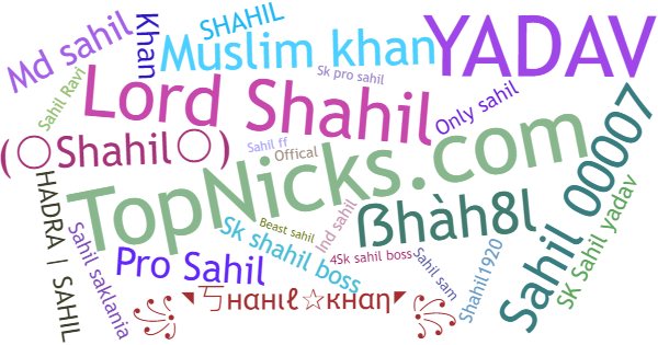 Nicknames for Shahil