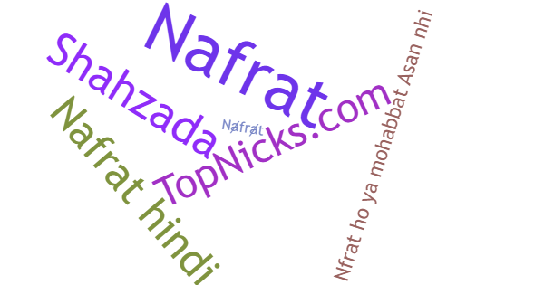 Nicknames for Nafrat