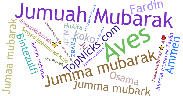 Nicknames for JummaMubarak