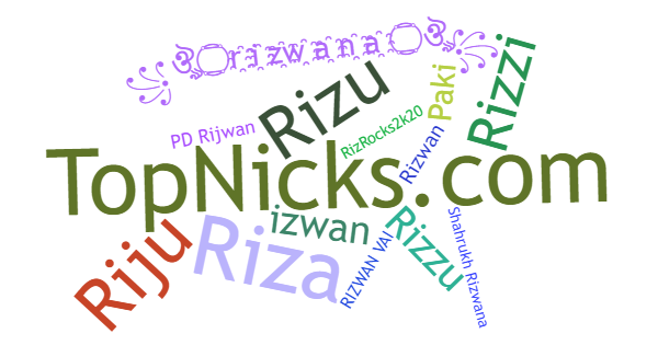 Nicknames for Rizwana