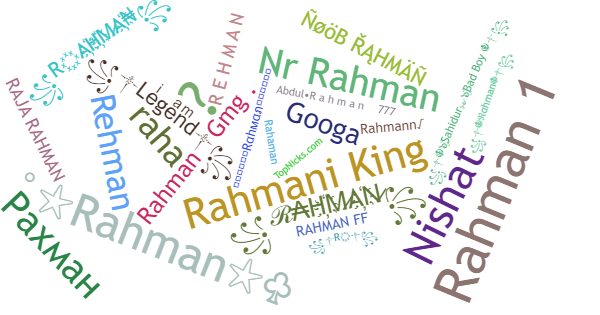 Nicknames for Rahman