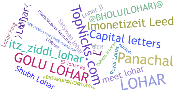 Nicknames for Lohar