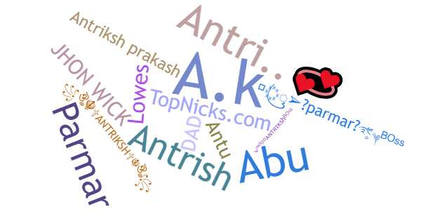 Nicknames for Antriksh