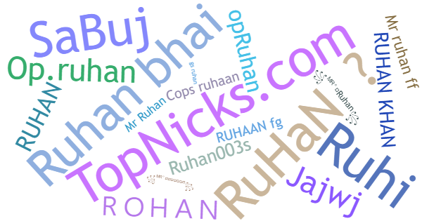 Nicknames for Ruhan