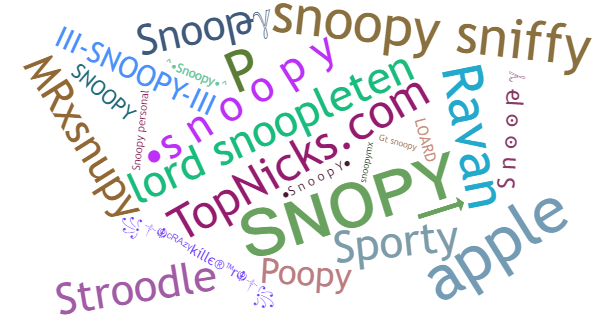 Nicknames for Snoopy