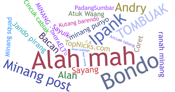 Nicknames for Minang