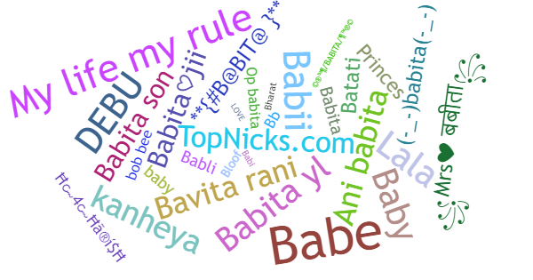 Nicknames for Babita