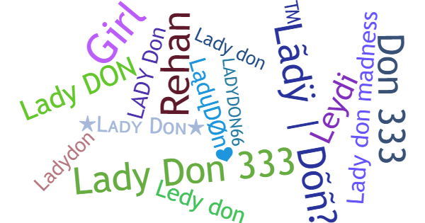 Nicknames for LadyDon