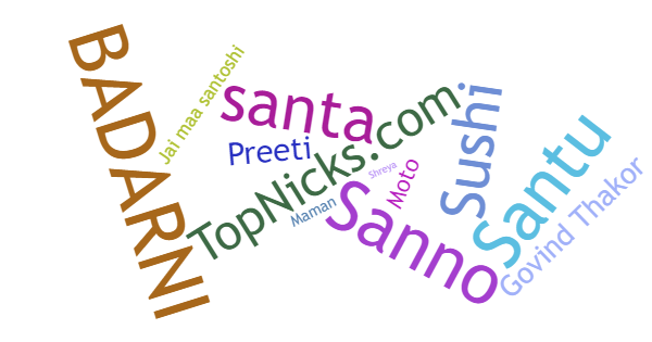 Nicknames for Santoshi