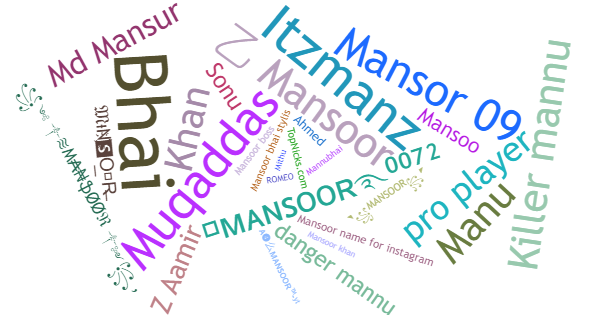 Nicknames for Mansoor